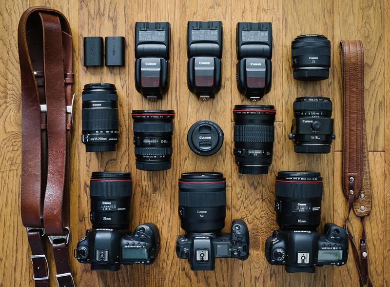Camera gear for rental
