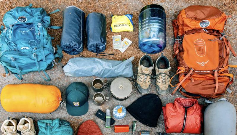 Camping gear for rental